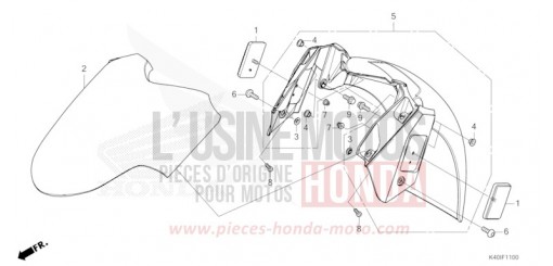 FRONT FENDER NSS125ADP de 2023
